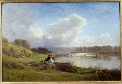 Les Banks de la Seine in Meudon في عام 1861 لوحة لفرانسوا لويس فرانسيه (1814-1897) 1861 نانت ، متحف الفنون الجميلة بواسطة فرانسوا لويس فرانسيه