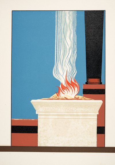 الشعلة المشتعلة من Prométhée Enchaîné بواسطة Aeschylus ، حانة. 1941 (استنسل) بواسطة فرانسوا لويس سميث