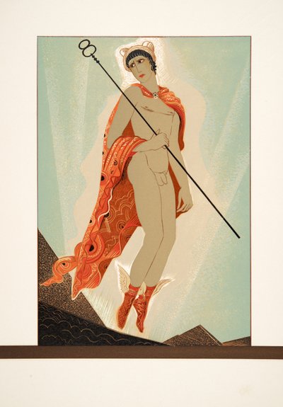 هيرميس ، من Prométhée Enchaîné بواسطة Aeschylus ، حانة. 1941 (استنسل) بواسطة فرانسوا لويس سميث