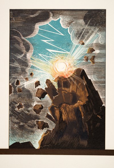 رسم توضيحي من Prométhée Enchaîné بواسطة Aeschylus ، حانة. 1941 (استنسل) بواسطة فرانسوا لويس سميث