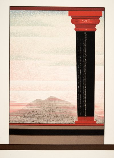 رسم توضيحي من Prométhée Enchaîné بواسطة Aeschylus ، حانة. 1941 (استنسل) بواسطة فرانسوا لويس سميث