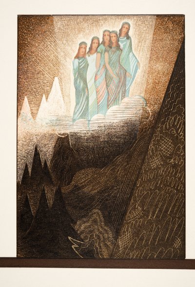 Oceanides ، رسم توضيحي من Prométhée Enchaîné بواسطة Aeschylus ، حانة. 1941 (استنسل) بواسطة فرانسوا لويس سميث