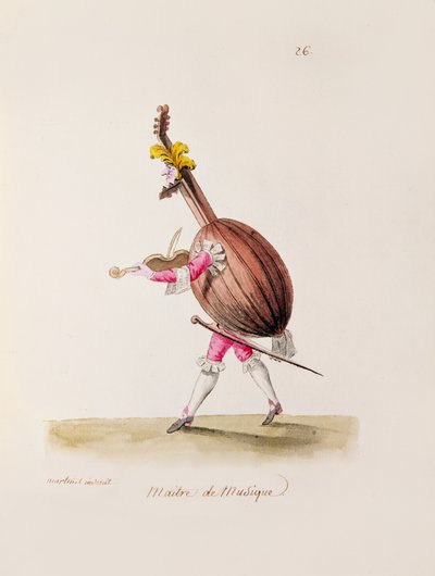 سيد الموسيقى ، ج .1780 بواسطة فرانسوا نيكولا مارتينيه