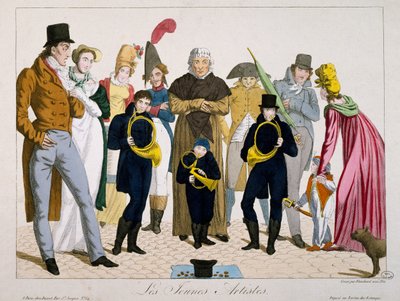 Young artists, print, France بواسطة فرانسوا نيكولا مارتينيه