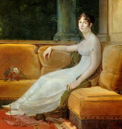 تفاصيل "" صورة الإمبراطورة جوزفين دي بوارنيه (1763-1814) في صالونها في مالميزون "لوحة فرانسوا جيرارد (1770-1837) 1801 شمس. 1.71x1.64 م Malmaison ، متحف القصر - صورة كاملة الطول للإمبراطورة جوزفين دي بوهارني بواسطة البارون فرانسوا باسكال سيمون جيرار