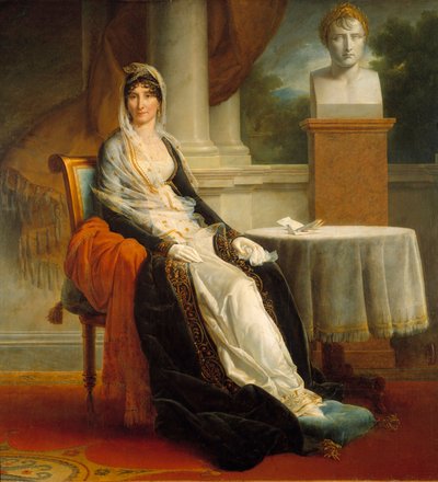 صورة على سفح ليتيسيا بونابرت (ليتيتسيا ماريا رامولينو) (1750-1836) السيدة مير بريس تمثال نصفي لابنها الإمبراطور نابليون الأول (1769-1821). لوحة فرانسوا جيرارد (1770-1837) 1803 صن. 1.72x1.78 م مالميزون ، متحف القصر - صورة كاملة الطول بواسطة البارون فرانسوا باسكال سيمون جيرار