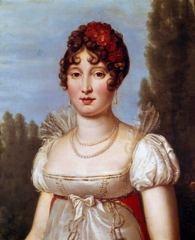 Portrait of Caroline Murat (1782-1839) nee Bonaparte Painting by Francois Gerard (1770-1837) 19th century Paris, Musee Marmottan بواسطة البارون فرانسوا باسكال سيمون جيرار