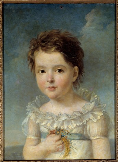 Portrait of Queen Hortense of Beauharnais (1783-1837) child She is the daughter of the Impress Josephine de Beauharnais and the mother of the future Napoleon III. Painting by Francois Gerard (1770-1837) 18th century. Avignon, Calvet Museum بواسطة البارون فرانسوا باسكال سيمون جيرار