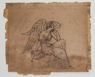 شكل رمزي، حوالي عام 1825 (حبر وطباشير على ورق) بواسطة فرانسوا رود