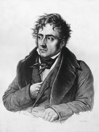 صورة لفرنسوا-رينيه ، فيكومت دي شاتوبريان (1768-1848) ، كاتب وسياسي ودبلوماسي ومؤرخ فرنسي بواسطة فرانسوا سيرافين ديلبك