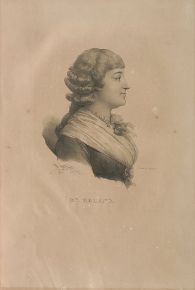 صورة مدام رولاند 1754-1793 ، 1825. بواسطة فرانسوا سيرافين ديلبك