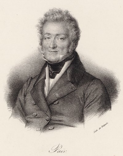 صورة للملحن فرديناندو باير 1771-1839 ، 1830. بواسطة فرانسوا سيرافين ديلبك