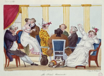 المساء المسلي ، 1821 بواسطة فرانسوا سيرافين ديلبك