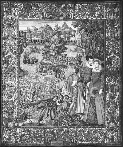مهرجان المياه هنري الثالث (1551-89) ولويز دي لورين (1553-1601) ورشة عمل بروكسل ، c.1580 بواسطة فرانسوا بعد كويسنيل