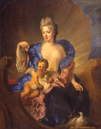 الكونتيسة فون كوسيل وابنها مثل فينوس وكوبيد ، حوالي 1712-1715 (زيت على قماش) بواسطة Francois de Troy