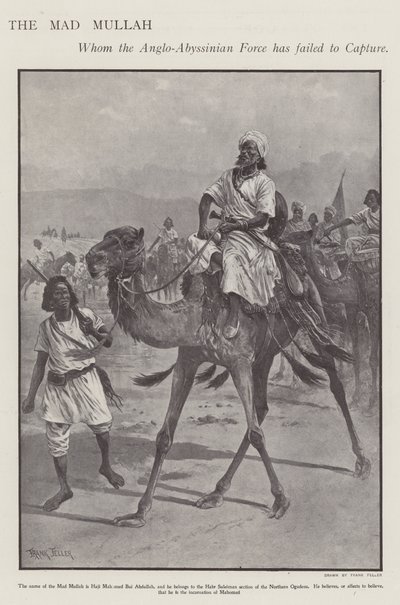 محمد عبد الله حسن "جنون الملا" زعيم ديني وعسكري صومالي (ليثو) بواسطة فرانك (بعد) فيلر