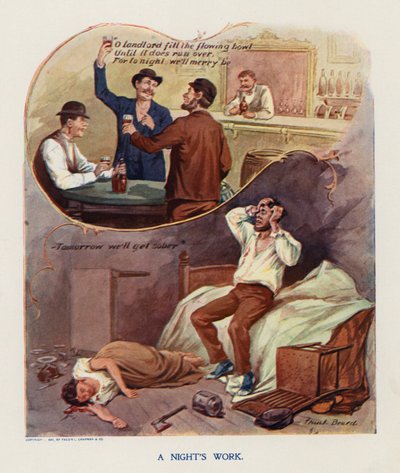 عمل ليلة (طباعة حجرية ملونة) بواسطة فرانك بيرد