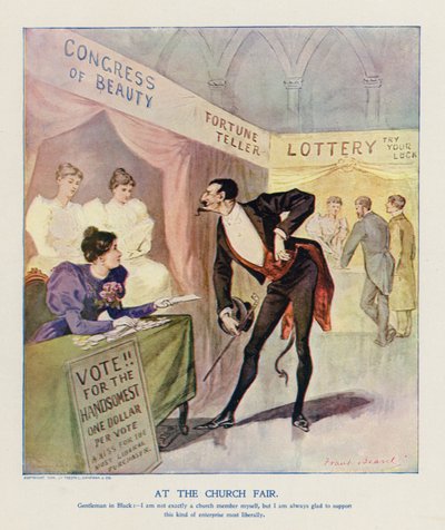 في معرض الكنيسة (طباعة حجرية ملونة) بواسطة فرانك بيرد