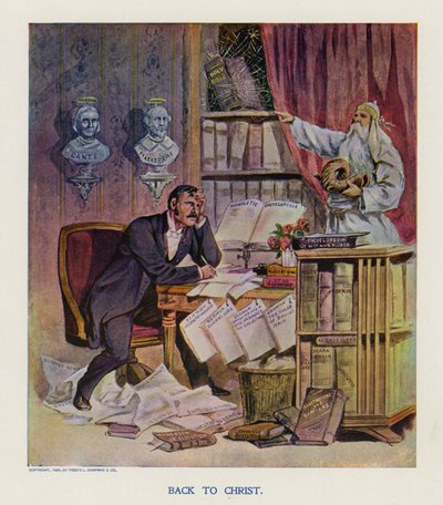 العودة إلى المسيح (طباعة حجرية ملونة) بواسطة فرانك بيرد