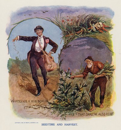 وقت البذور والحصاد (طباعة حجرية ملونة) بواسطة فرانك بيرد