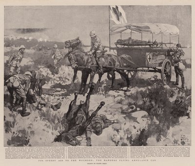 For Speedy Aid to the Wounded, the Manders Flying Ambulance Car (litho) بواسطة فرانك كريج