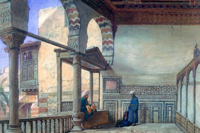لوجيا ، استقبال صيفي ، Memlook Radnau Beys House ، القاهرة ، 1870 بواسطة فرانك ديلون