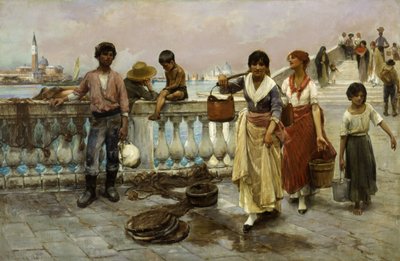 ناقلات المياه ، البندقية ، 1884. بواسطة فرانك دوفينك