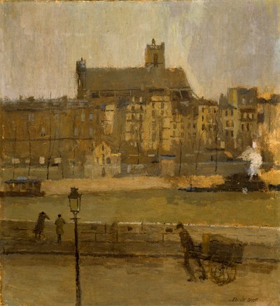 Quai de la Seine ، كنيسة القديس جيرفيه ، nd بواسطة فرانك إدوين سكوت