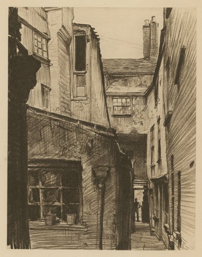 The Old Horse and Groom ، الجزء الخلفي من Holborn Above Bars ، لندن (حفر) بواسطة فرانك لويس إيمانويل