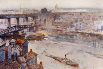 نيوكاسل أون تاين (لون ليثو) بواسطة فرانك ساوثجيت