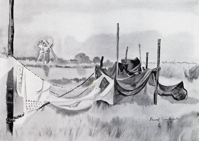 نورفولك برودز: An Eel-Sett (litho) بواسطة فرانك ساوثجيت