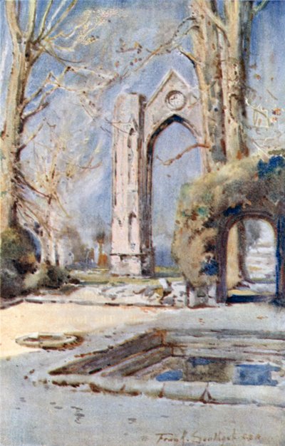 دير ولسنغهام (طباعة حجرية ملونة) بواسطة فرانك ساوثجيت