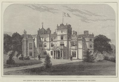 زيارة الملكة إلى شمال ويلز ، Pale Mansion House ، Llandderfel ، التي تحتلها الملكة بواسطة فرانك واتكينز