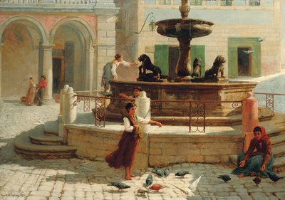 المتقاعدون من أسيزي ، 1874 بواسطة فرانك ويليام وارويك توبهام