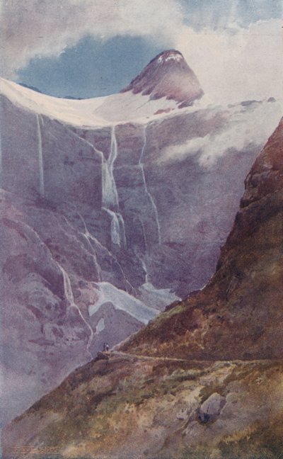 "On M'Kinnon Pass ، نيوزيلندا" ، 1923. بواسطة فرانك رايت