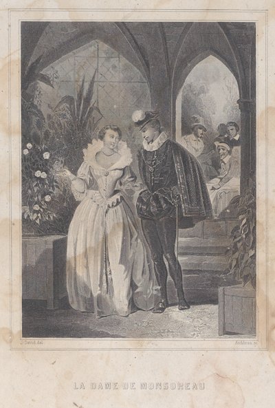 سيدة مونسورو لا دام دي مونسورو ، 1830-65. بواسطة فرانسوا أدولف برونو أوديبران