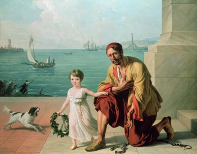 ^ رمزي يمثل الإفراج عن السجناء الفرنسيين والإيطاليين ، 1806 بواسطة فرانسوا أندريه فنسنت