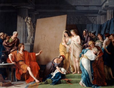 Zeuxis اختيار نموذج من الفتيات الجميلات في Croton ، 1789 بواسطة فرانسوا أندريه فنسنت