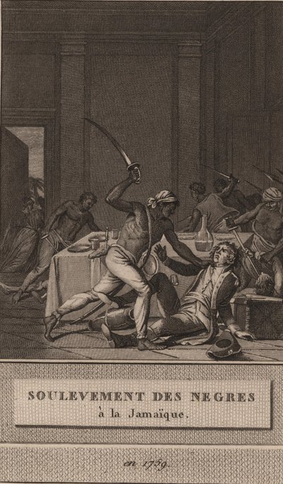 انتفاضة العبيد السود في جامايكا عام 1760 ، 1800. بواسطة فرانسوا آن ديفيد