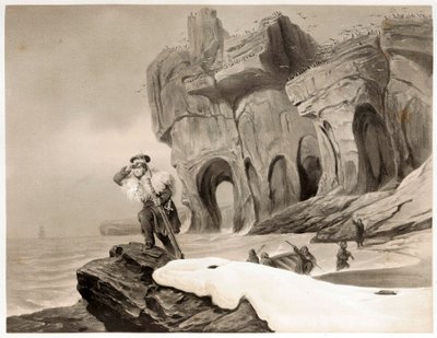 جزيرة بير من ترافيلز في الدول الاسكندنافية ولابلاند وسبيتسبيرجين وفارو ، حانة. 1852. بواسطة فرانسوا أوغست بيارد