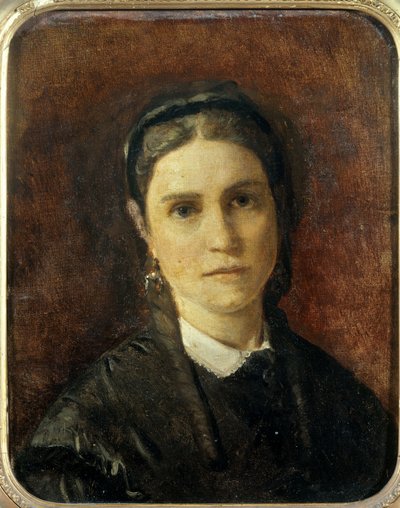 صورة ليوني ثيفينوت دي أونيه (1820-1879) زوجة الفنان لوحة فرانسوا أوغست بيارد (1799-1882) 1842 صن. 0،24 × 0،21 م بواسطة فرانسوا أوغست بيارد
