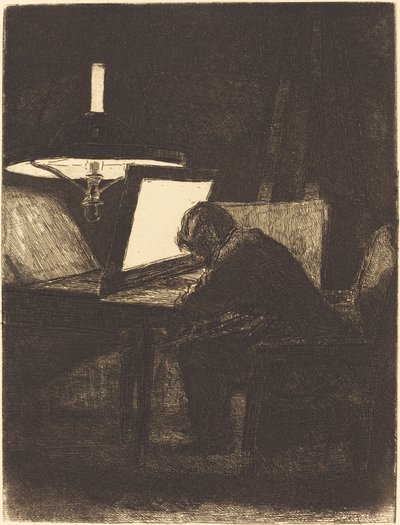 Printmaker (النقش) بواسطة فرانسوا بونفين