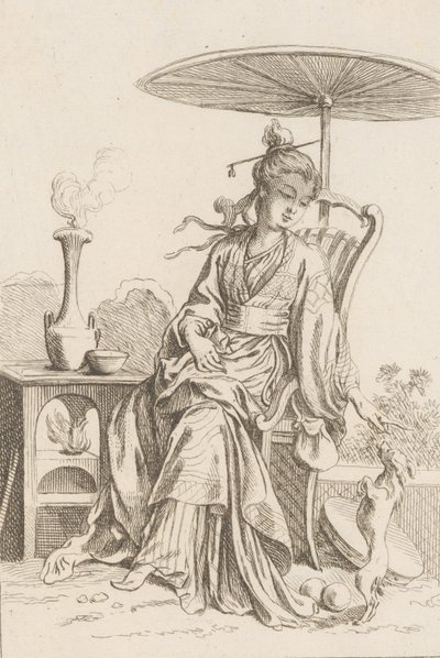 سيدة صينية ، 1738-45. بواسطة فرانسوا باوتشر