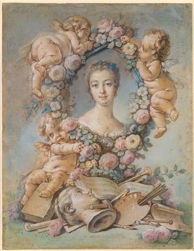 صورة لماركيز دي بومبادور 1721-1764 ، 1754 بواسطة فرانسوا باوتشر
