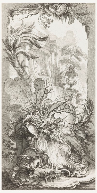 Rocaille (تصميم الروكوكو) ، في قطع جديدة للشاشات (مفاهيم جديدة للشاشات) بواسطة كلود أوغستين دوفلوس