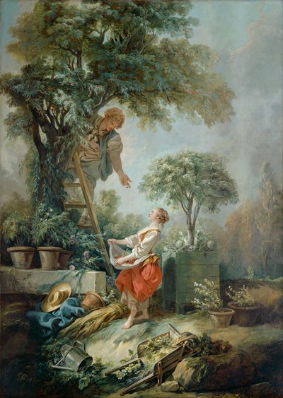 "The Cherry Gatherers" ، 1768 بواسطة فرانسوا باوتشر