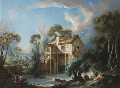 المطحنة في تشارنتون ، c.1756 بواسطة فرانسوا باوتشر