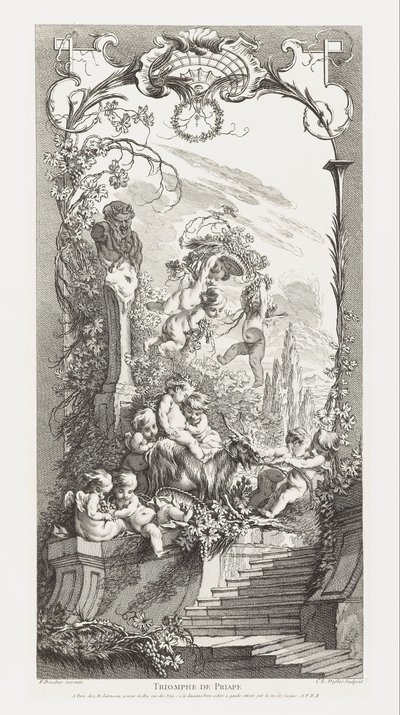 Triomphe de Priape [انتصار بريابوس] في Nouveaux Morceaux Morceaux pour des Paravents [مفاهيم جديدة للشاشات] بواسطة فرانسوا باوتشر
