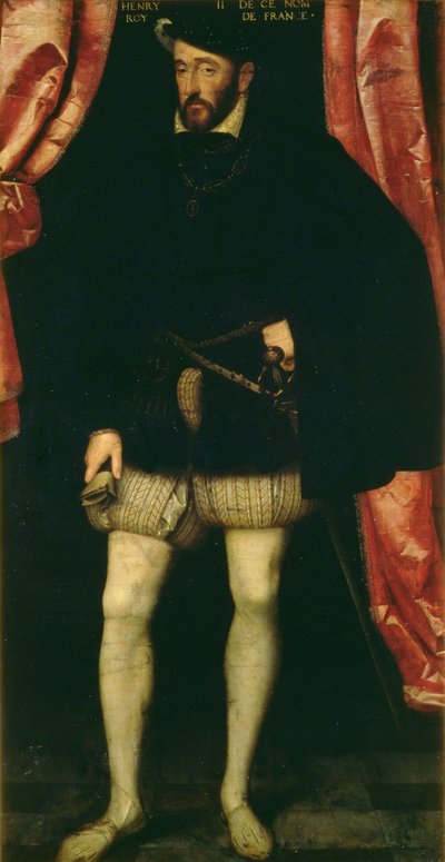 صورة الملك هنري الثاني ملك فرنسا (1519-59) بواسطة فرانسوا كلويت