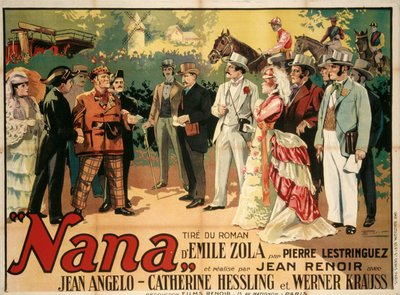ملصق الفيلم نانا لجين رينوار ، 1926. بواسطة فرانسوا فلوريت
